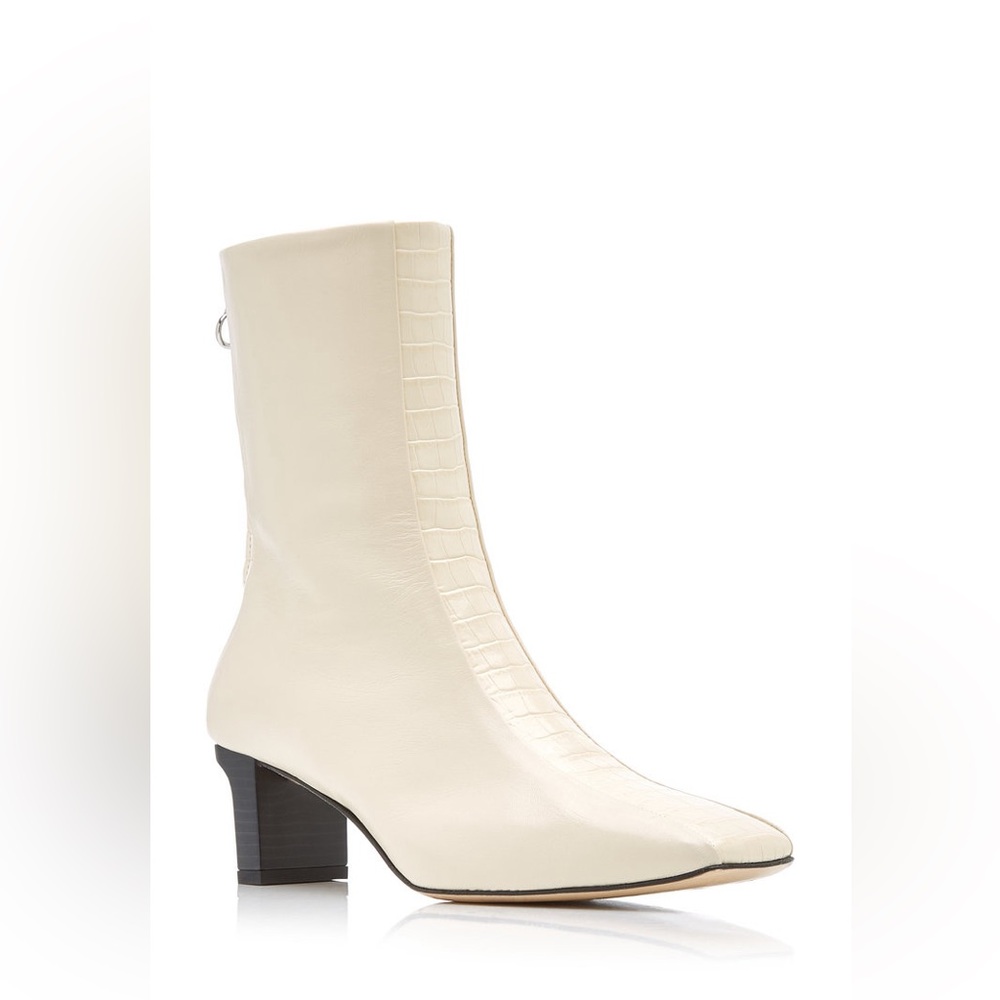 Aeyde
Molly Croc-Detail Leather Ankle Boots